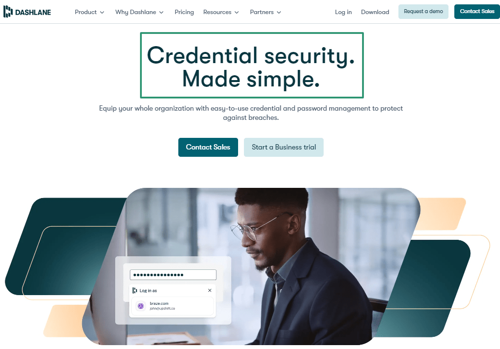 Dashlane Home Page