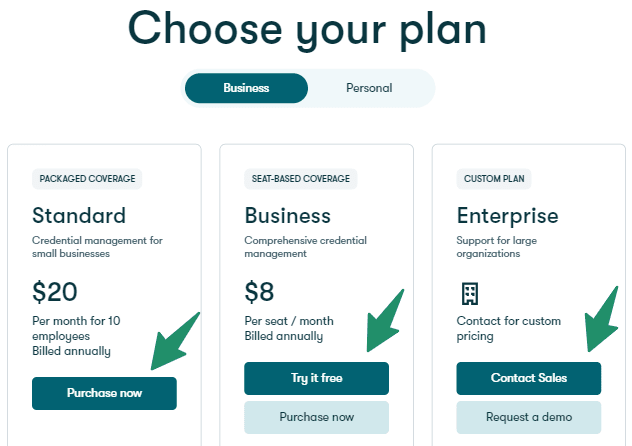 Dashlane Plans