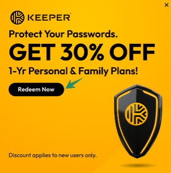 Get 30% OFF on Keeper