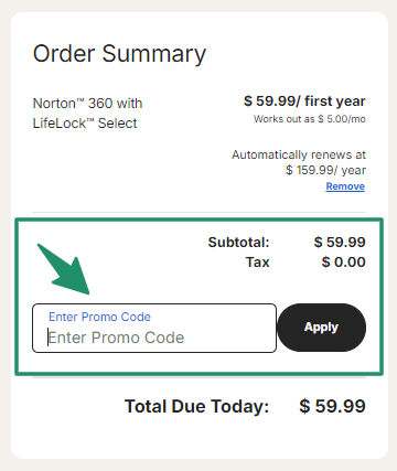 Norton Promo code