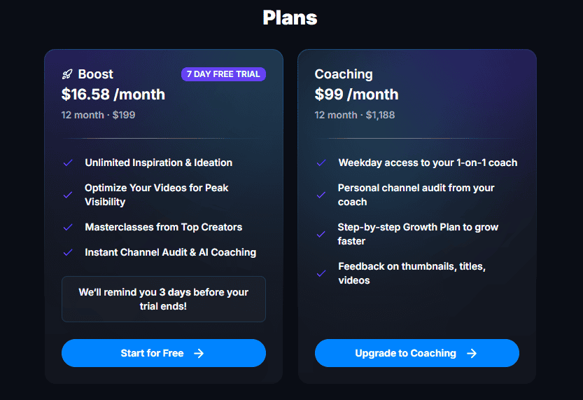 vidIQ Coupon Code & Discount Offers, Avail Up to 85% OFF on all Plans 1 vidIQ Pricing and Plans