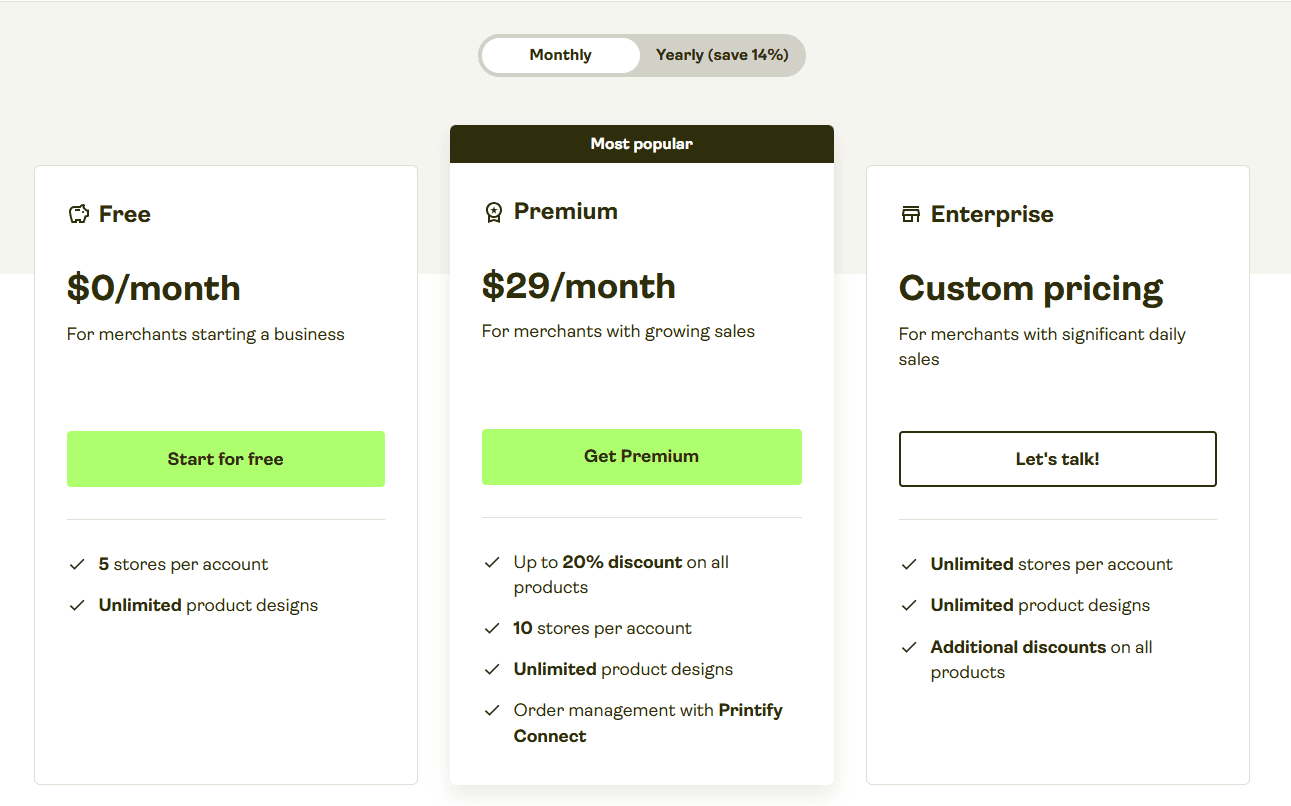 Latest Printify Promo Code & Discount Offers Avail Up to 75% OFF on all Plans 1 Printify Pricing