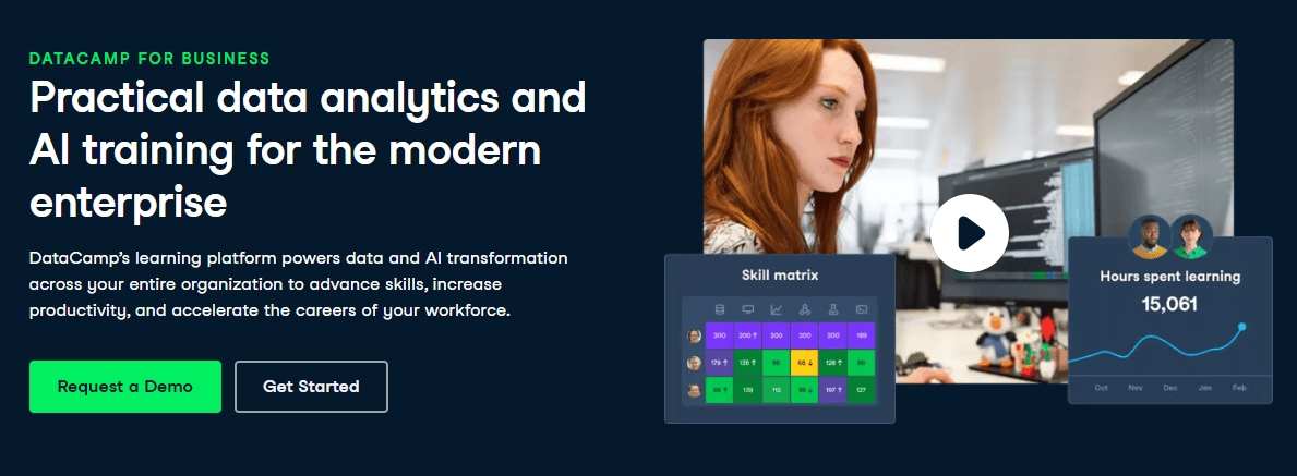 Datacamp Homepage 