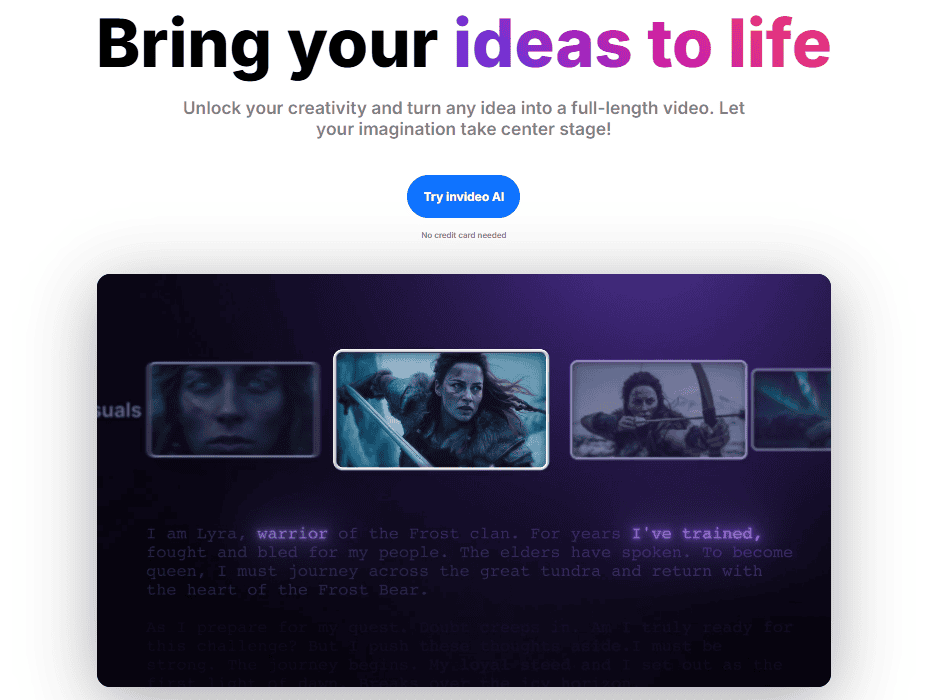 All New Invideo Coupon Code Deals - Upto 75% OFF on its Premium Plans 2 Invideo Homepage