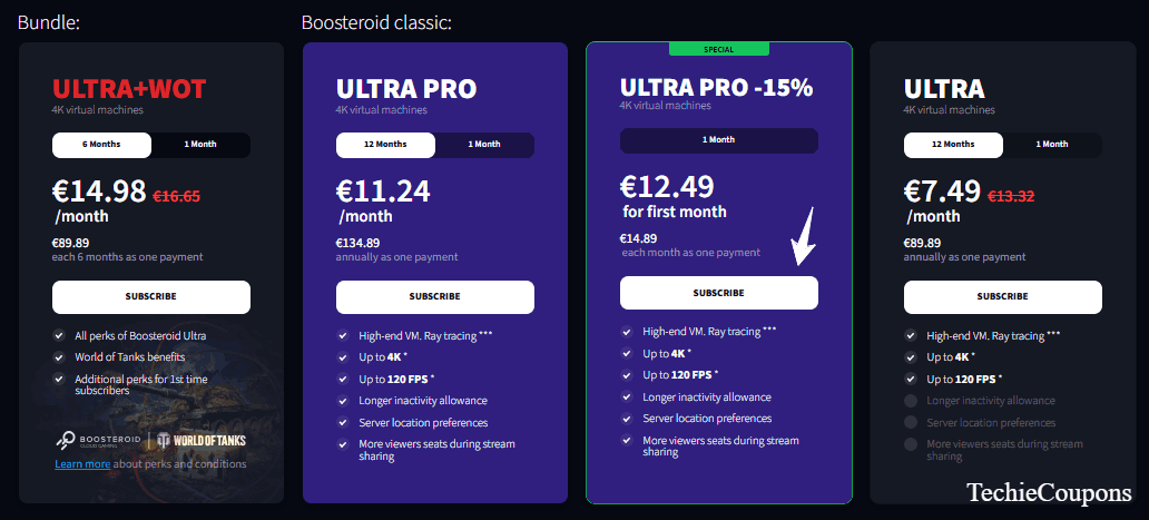 Boosteroid Promo Codes, Avail upto 72% Discount on its Subscription 2 Boosteroid Pricing Plans