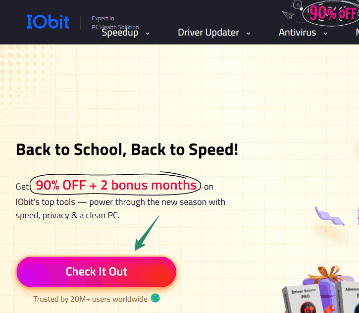 All New IObit Discount Coupon Code - Exclusive 90% OFF + 2 Month Free on Plans 1 IObit