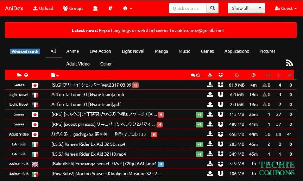 Best Anime Torrent Sites in 2025 – Watch & Download Your Favorite Series 3 Anidex Torrent Sites