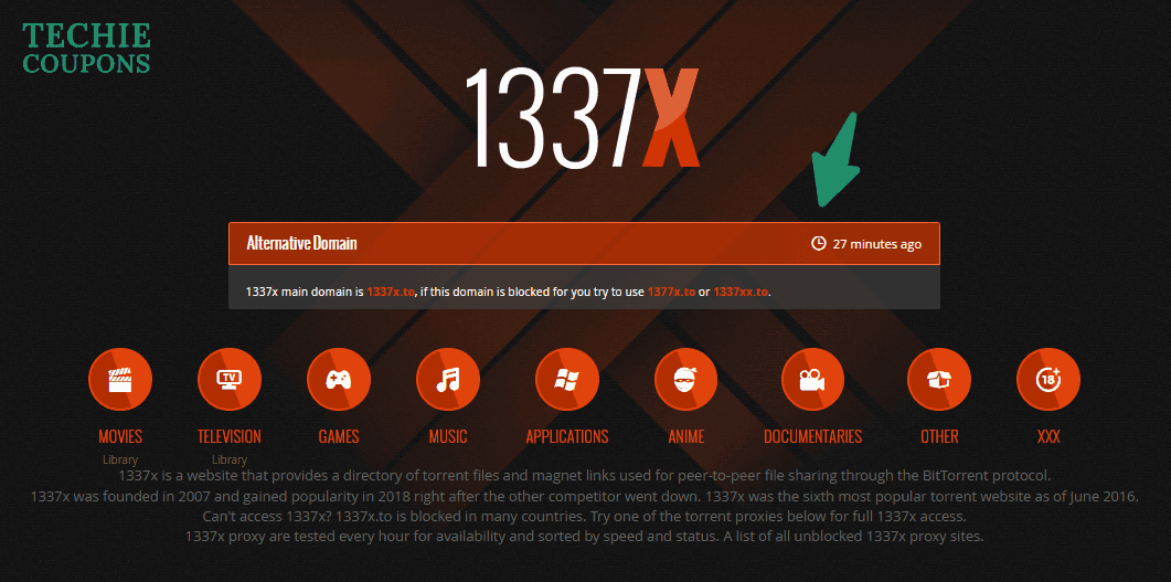 Top Torrenting Sites in 2025 – Download Safely and Quickly 2 1337x Website Screenshot