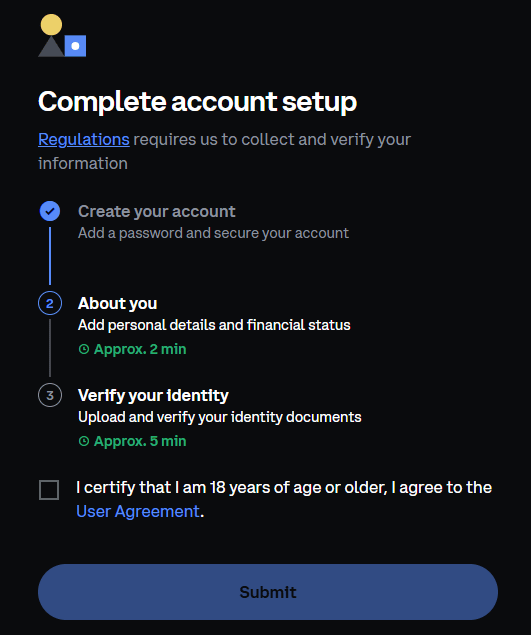 Coinbase Account Set Up