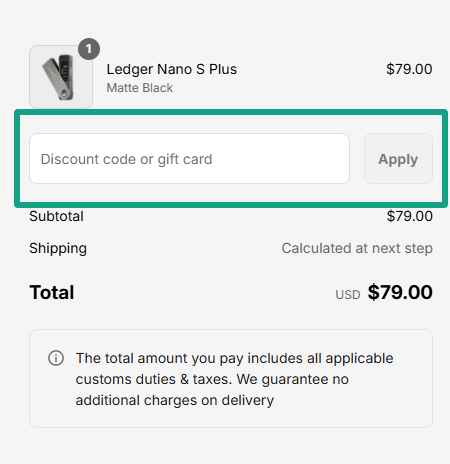Ledger Discount Code
