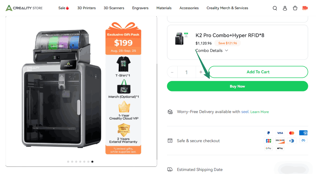 Creality Checkout