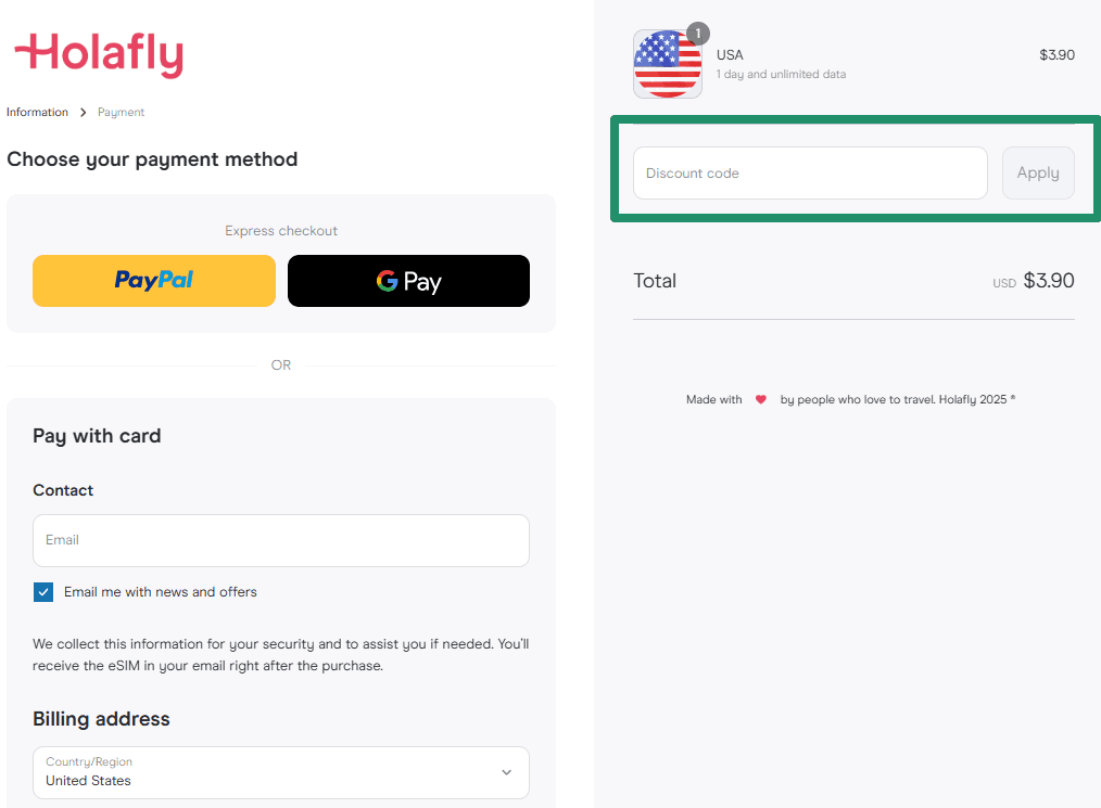 Holafly Discount Code