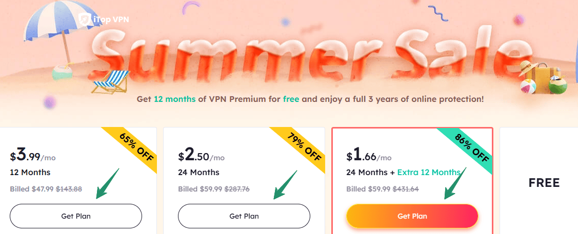 iTop VPN Sale