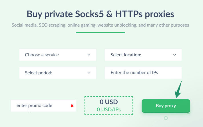 Buy Proxy servers at Proxy seller