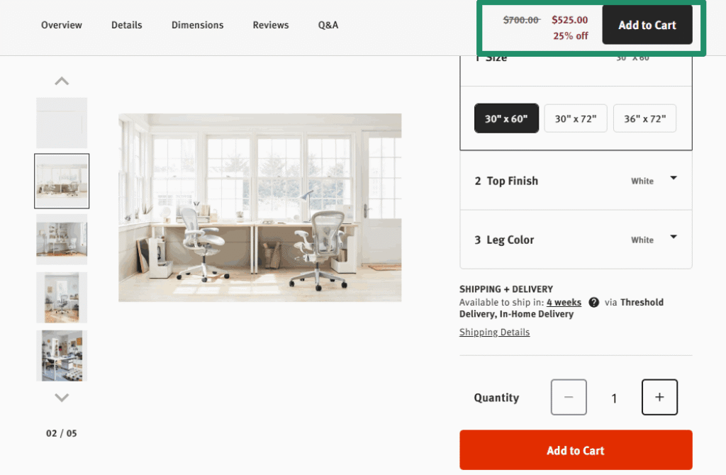 Herman Miller Offers