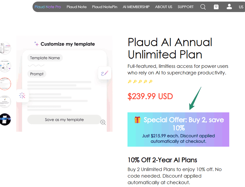 Plaud.ai Discount Code, Get Upto 40% OFF On AI Note-Taking Tools 3 Plaud AI Discount Offer