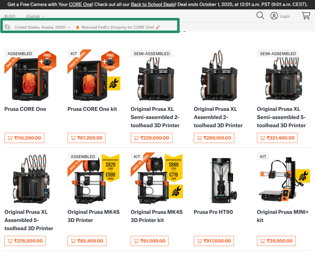Prusa 3D printers