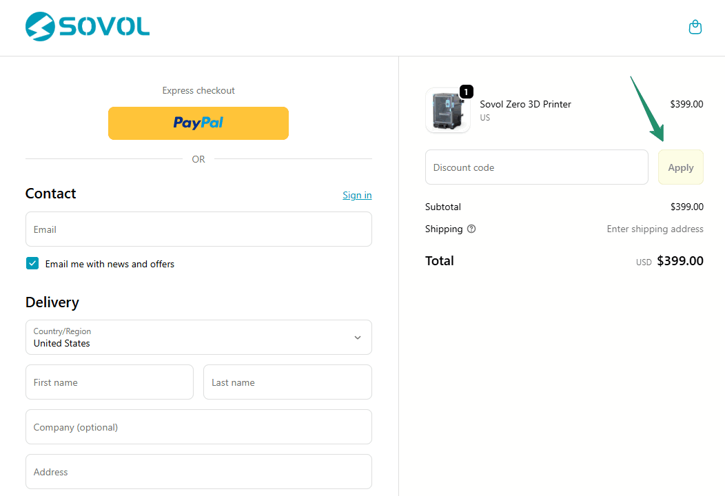 SOVOL Discount Code