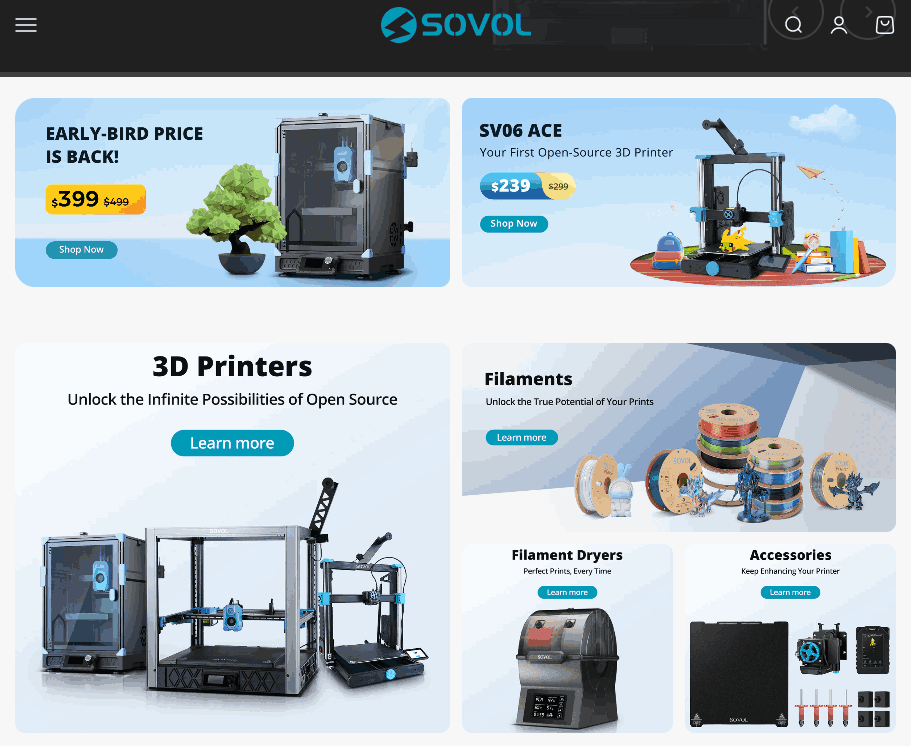 SOVOL Promo Offers
