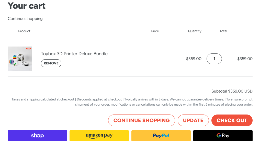 toybox promo offer