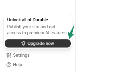 Durable upgrade your plan