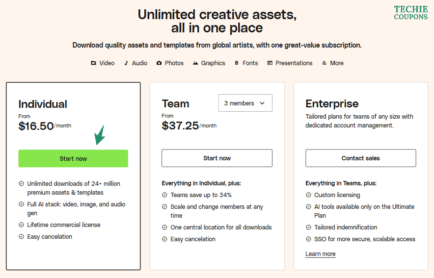 Envato Elements Coupon Codes & Deals – Save 80% on Unlimited Creative Assets 2 Envato Elements Pricing