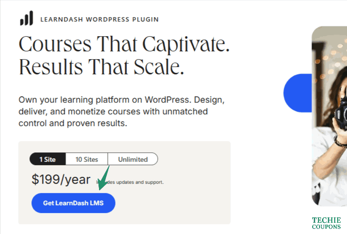 LearnDash Coupon Codes & LMS Discounts – Save 75% Instantly 2 LearnDash Plugin Page