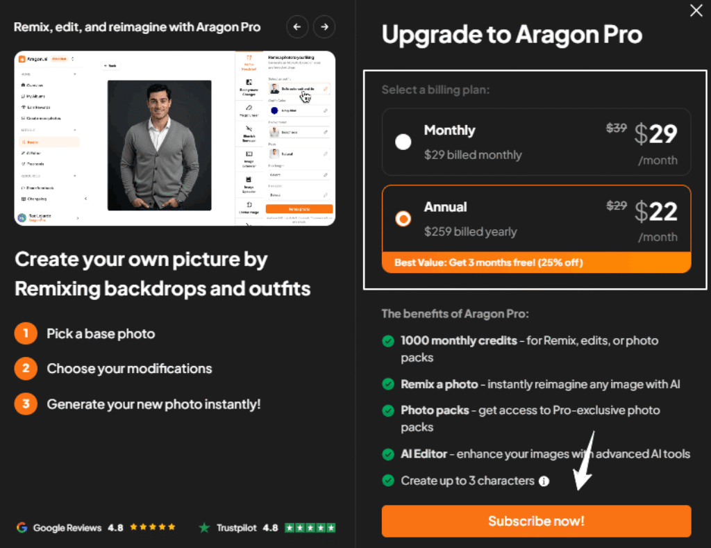 Upgrade to Aragon Pro