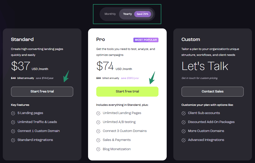 LeadPages Coupon Codes & Deals – Save 70% Instantly on Landing Pages 1 Leadpages Pricing Plans
