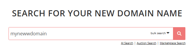 Porkbun Search Domain Name for Registration