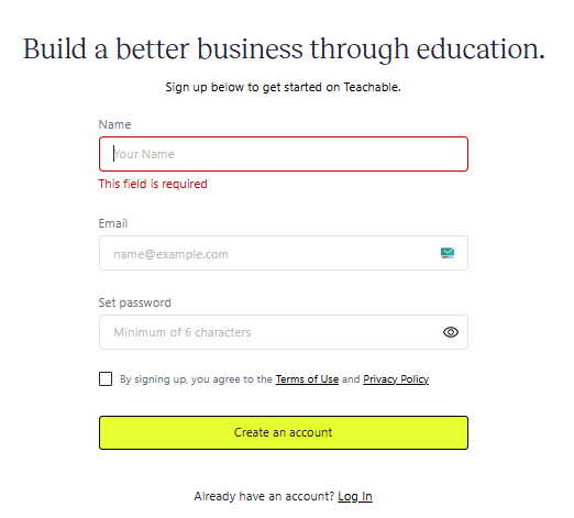 Teachable Coupon Codes & Online Course Deals – Save 75% Instantly 2 Teachable Create a New Account